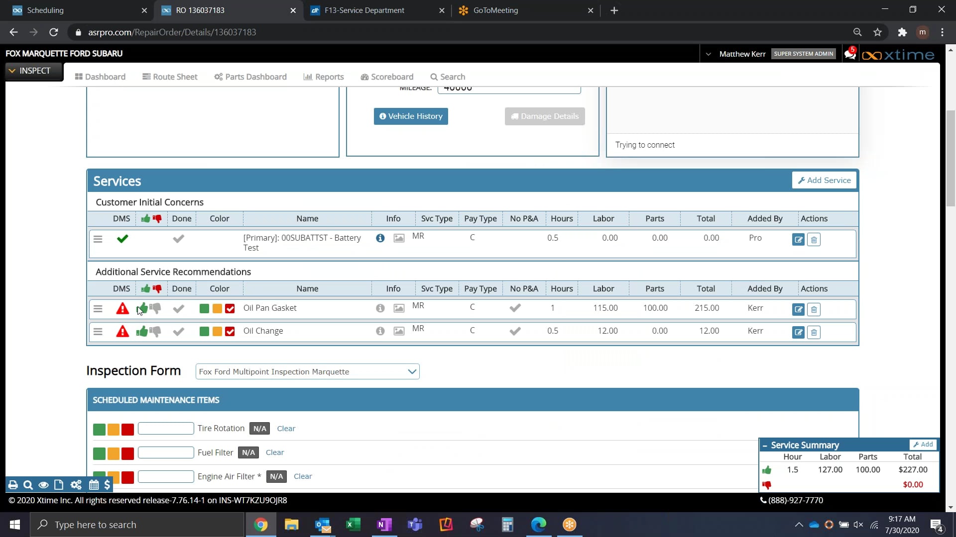 20200730 0903 Xtime Performance Review Matt and Will on Vimeo