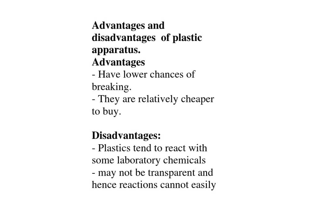 Advantages And Disadvantages Of Plastic Apparatus Tutorke