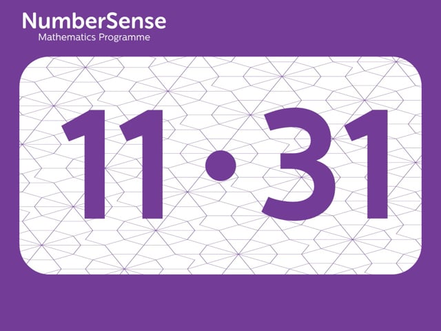 NumberSense Manipulating Numbers: Level 11, Task 31 (Gr.3, T.3, Wkbk 11)