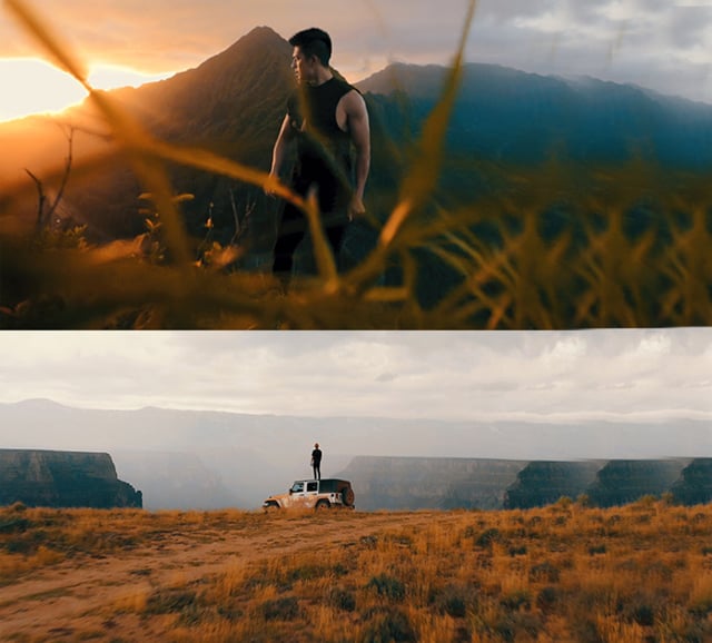 Cinematic fast paced edit