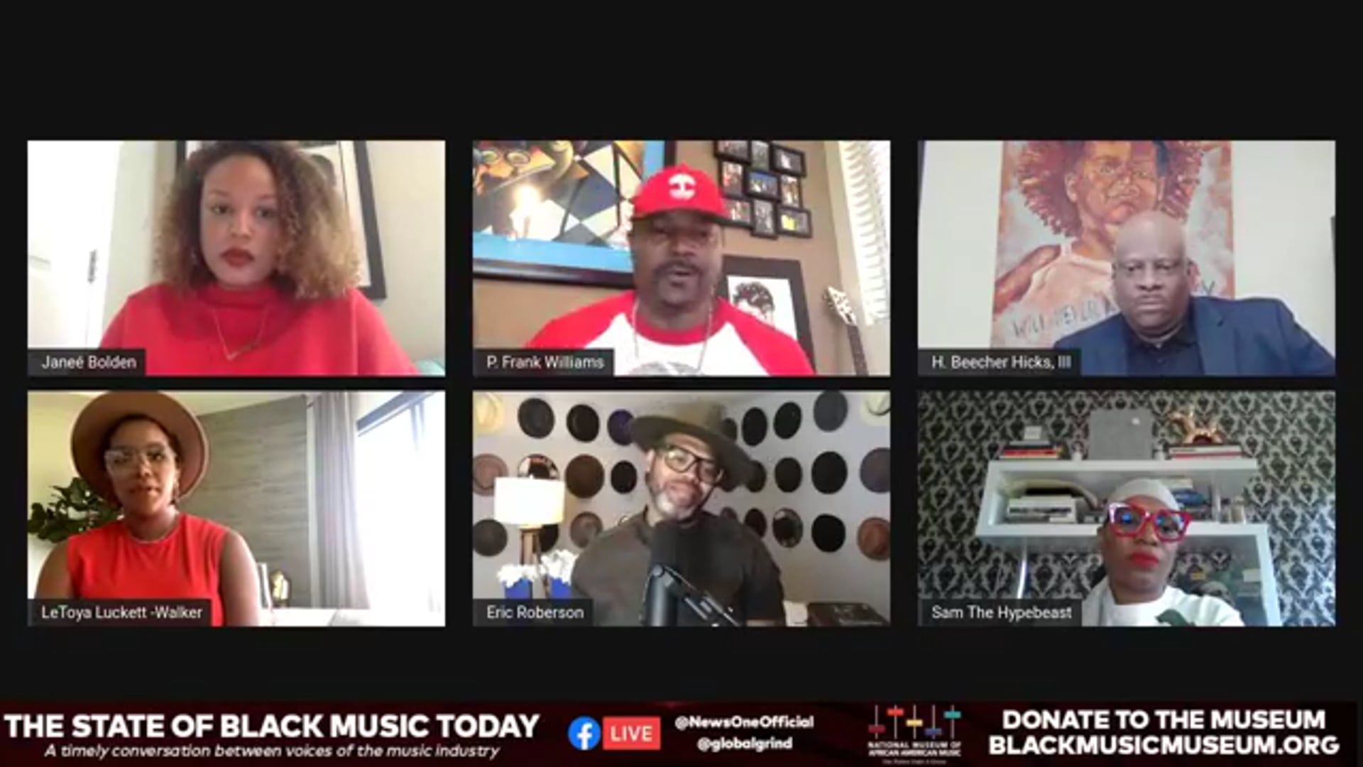 Tv One Panel Message in The Music