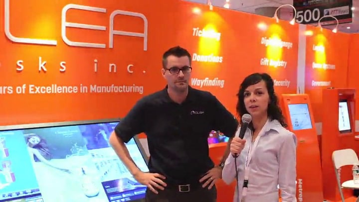 The Milan by Olea Kiosks at CETW 12 | Digital Signage Today