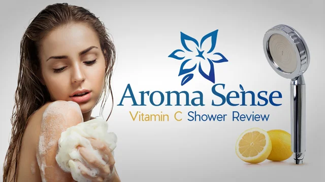 Shower Head & Vitamin C Shower Filter Aroma Therapy Lemon Fragrance