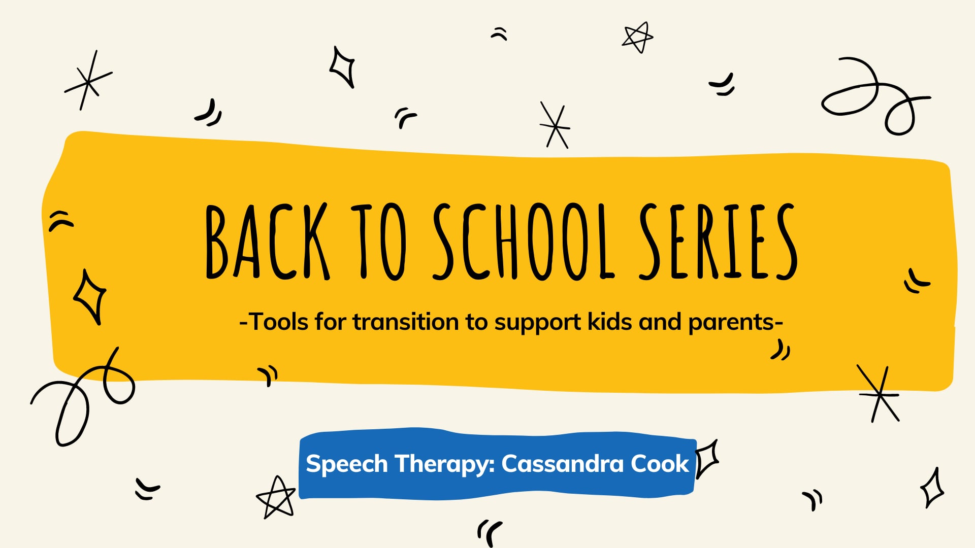 Back to School Series: Speech Therapy