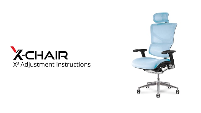 X3 ATR Management Chair + Headrest (Blue) video thumbnail