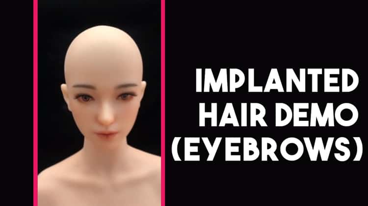 Implanted Hair Eyebrows Sex Doll Demo