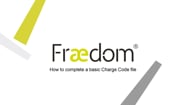 Fraedom How To Complete A Basic Charge Code CC File On Vimeo