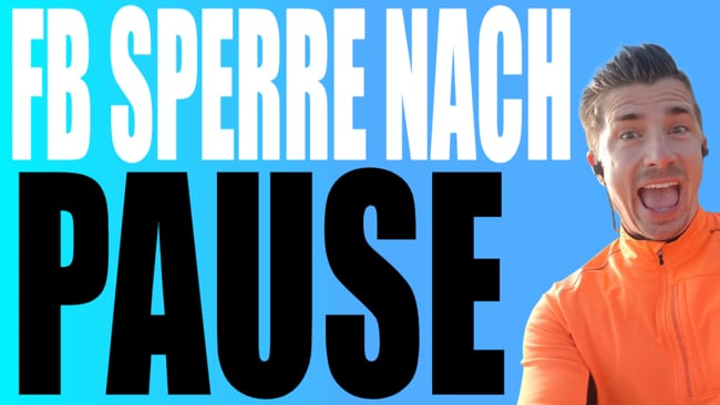 Facebook Sperre nach Pause verhindern - so geht's