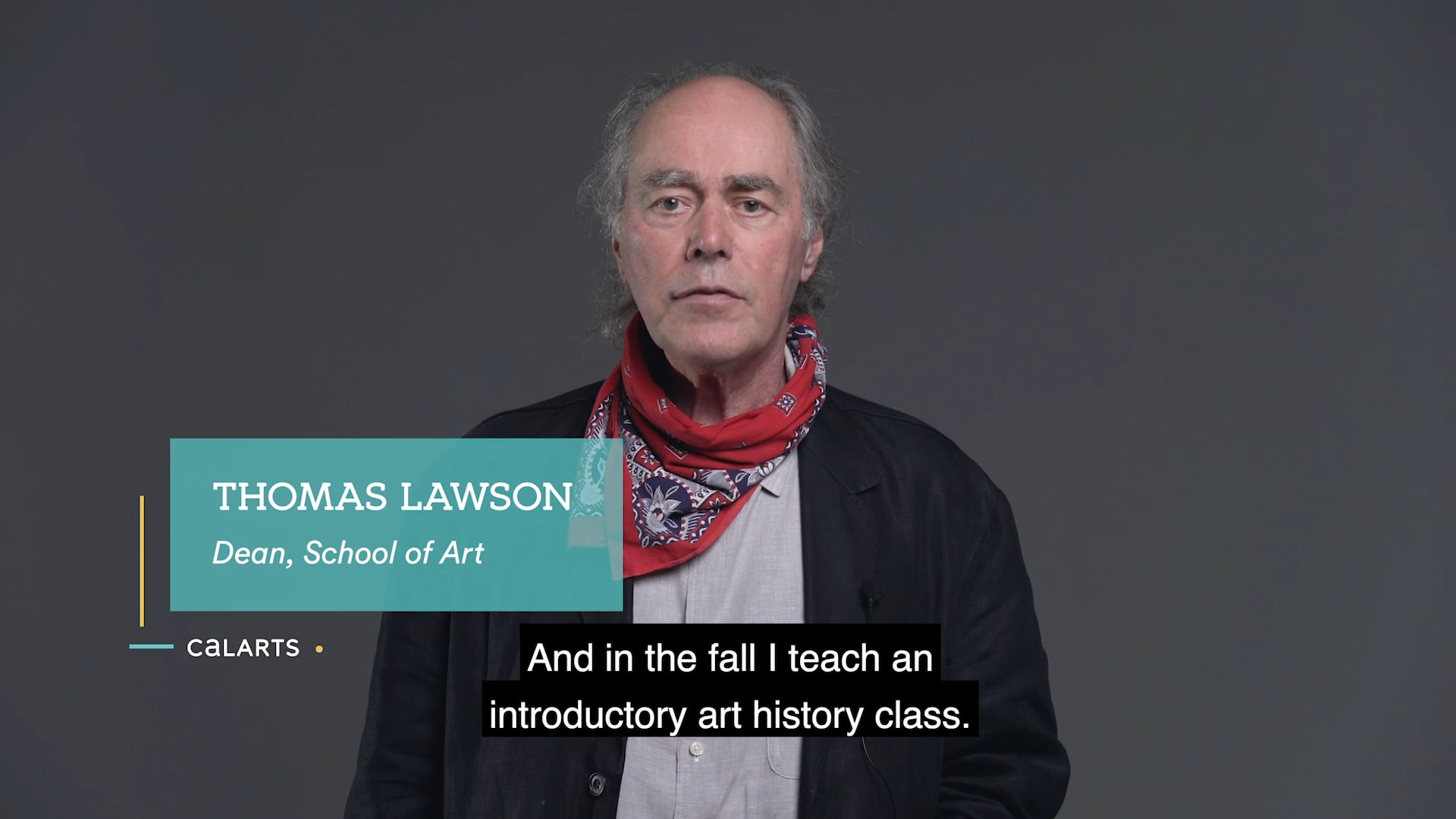 CalArts Returns: Tom Lawson