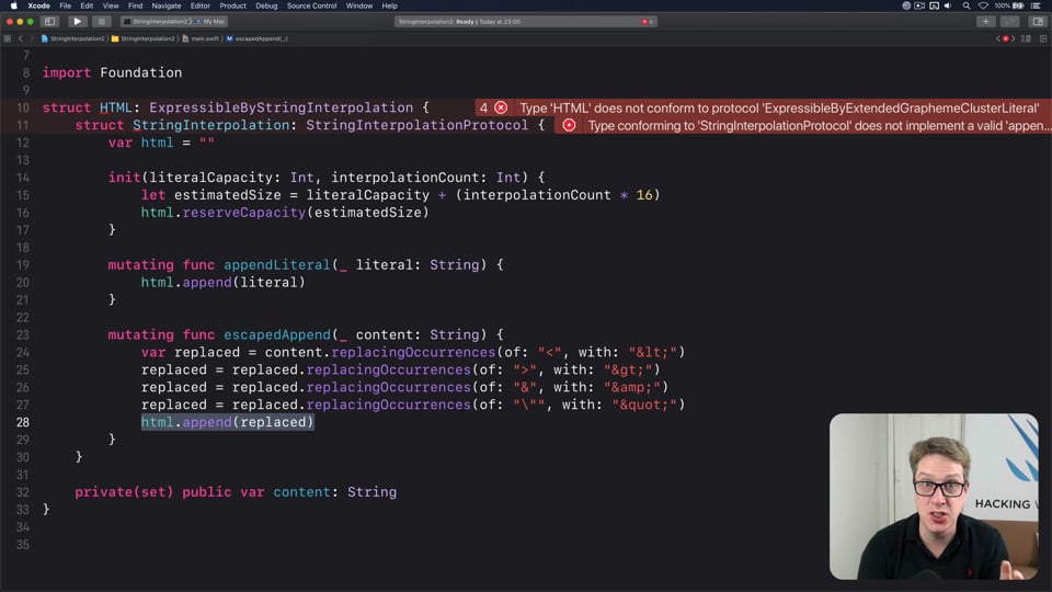 Advanced string interpolation, part two