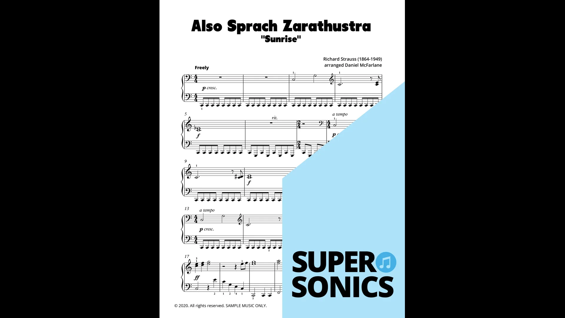 Also Sprach Zarathustra (Late Elementary - Grade 1) - Supersonics