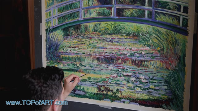 Monet | Water Lily Pond, (Symphony in Green) | Painting Reproduction Video | TOPofART