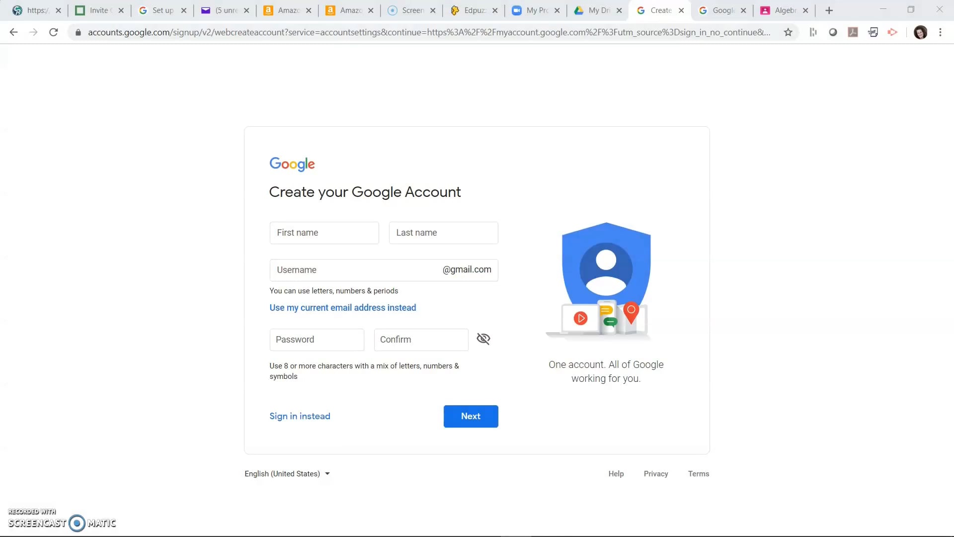 Get Google Account