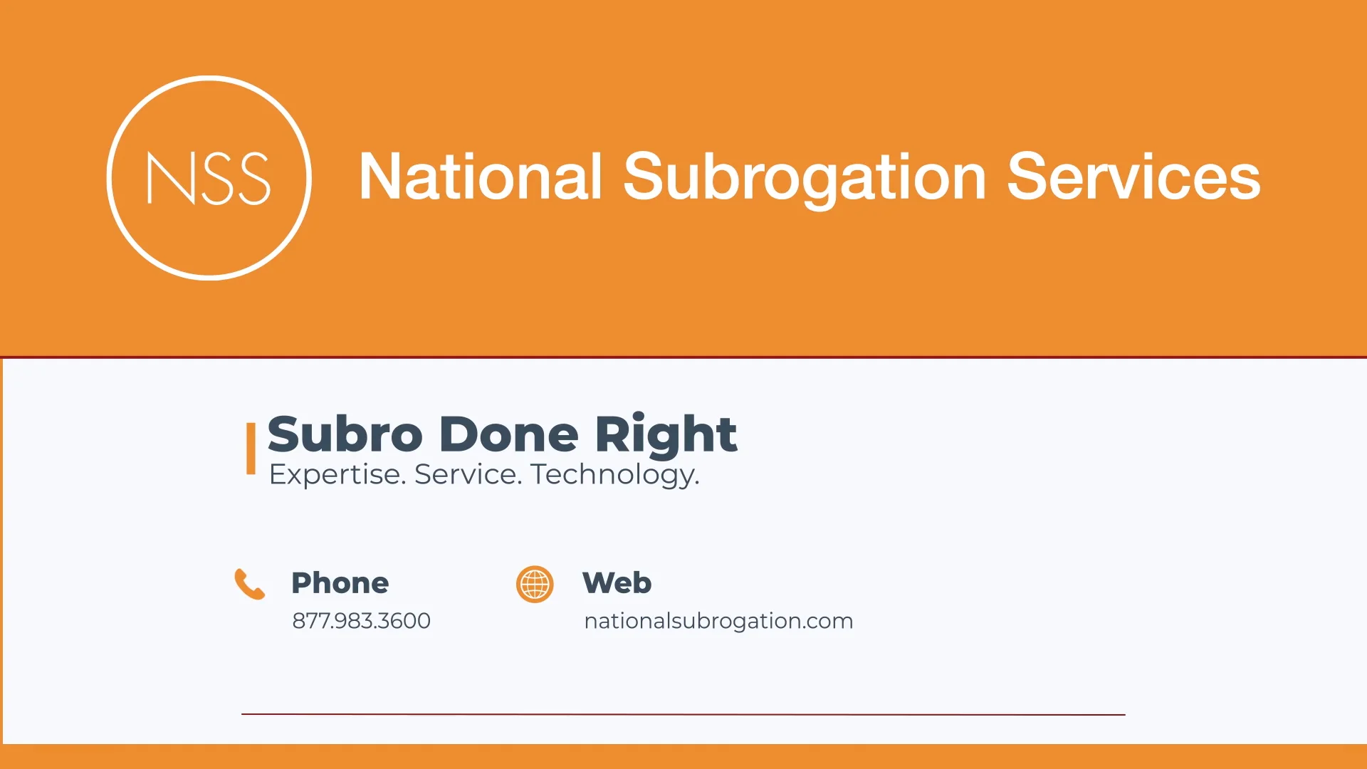 National Subrogation Services - Subro Done Right