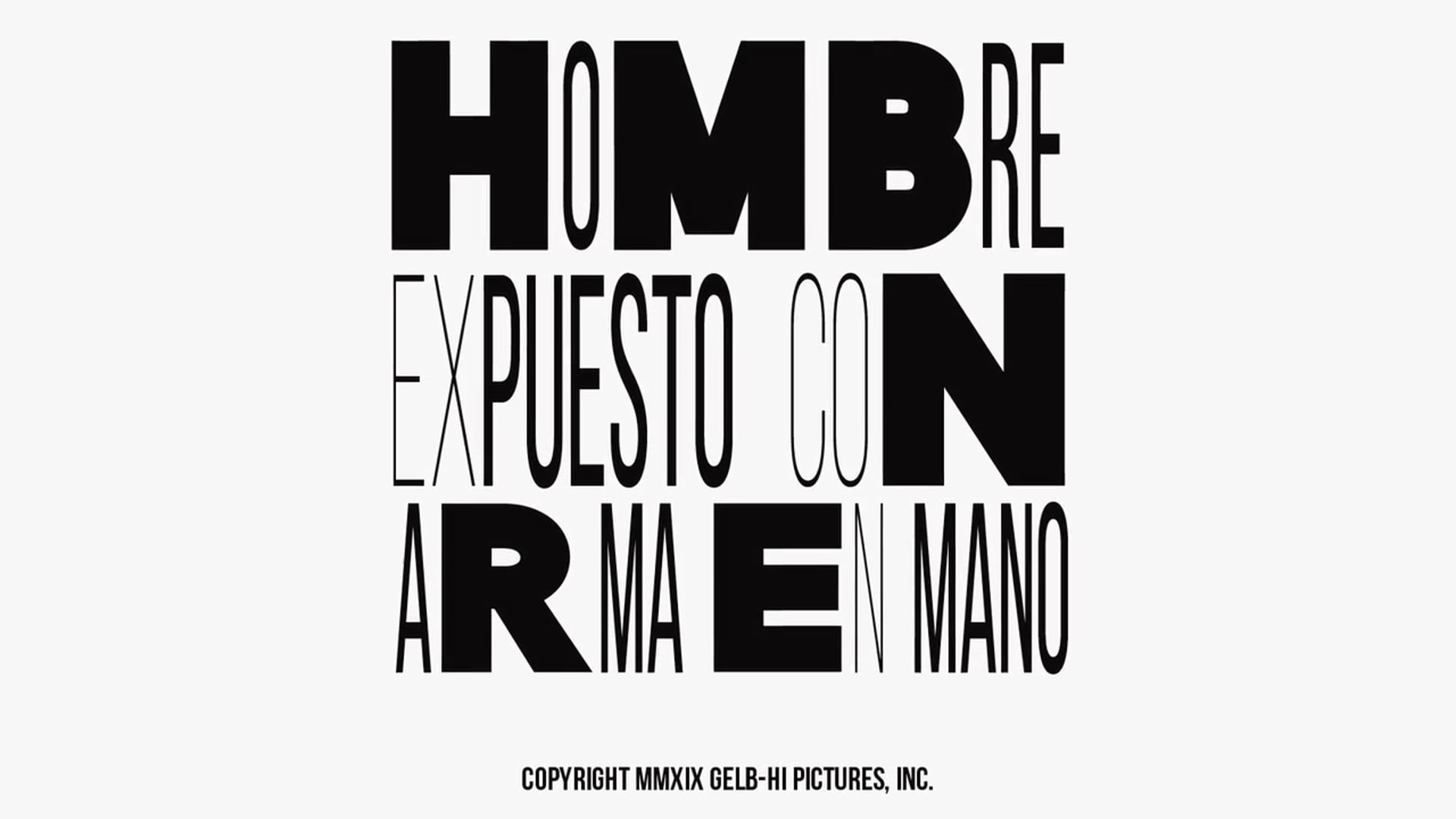 Hombre Expuesto Con Arma En Mano - Exposed Man With Gun In Hand