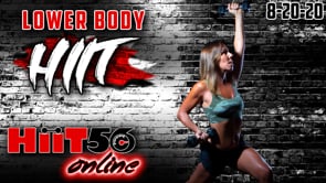 Hiit Class | Lower Body | with Susie Q | 8/20/20