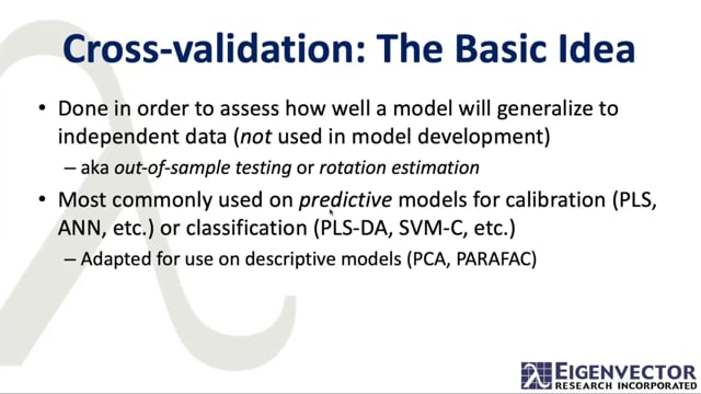 EVRI-thing You Need to Know About Cross-Validation
