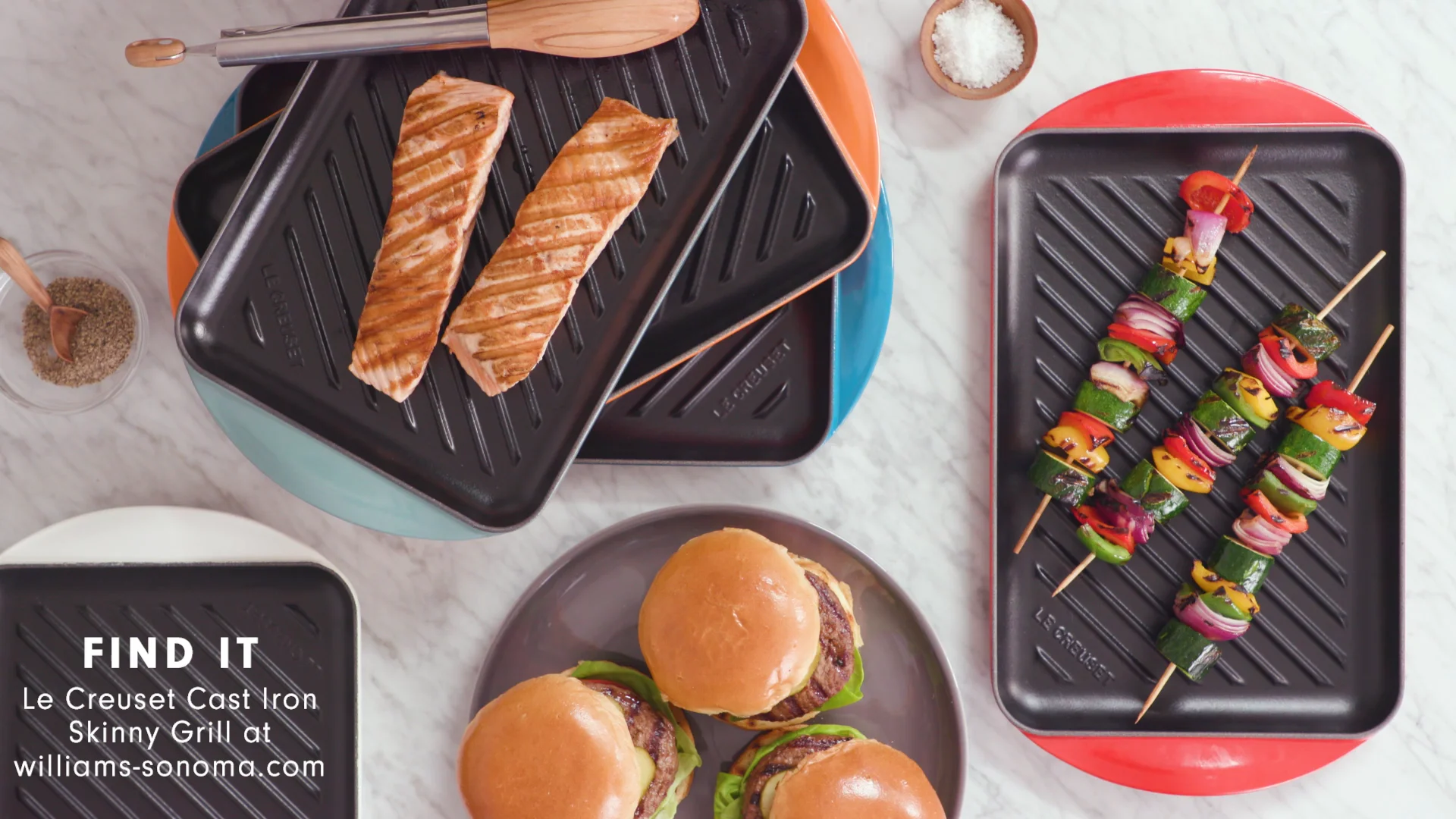 Le creuset deals skinny grill