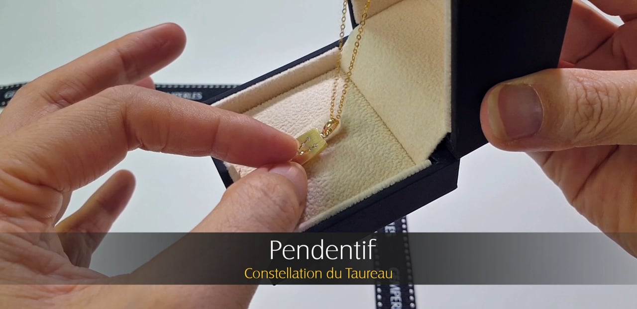 Ciondolo Constellation du Taureau - Oro Giallo & Diamanti | Gemperles