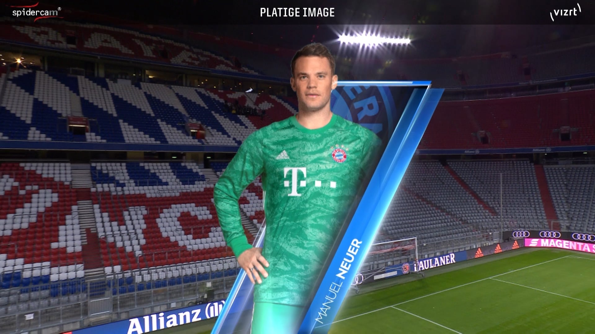 Football Tactical Lineup Platige Broadcast, Spidercam, Vizrt