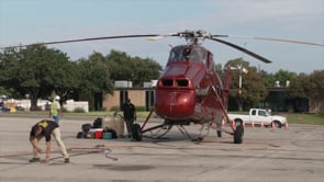 Helicopter Places HVACs on Convention Center Roof