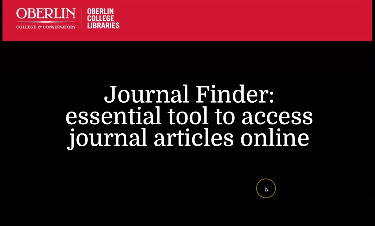 Journal Finder on Vimeo
