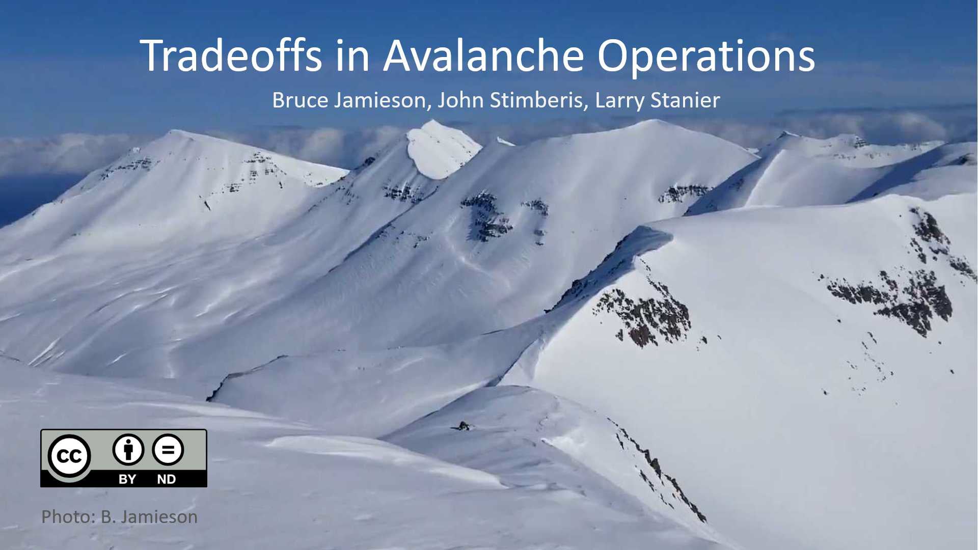 Tradeoffs in avalanche operations