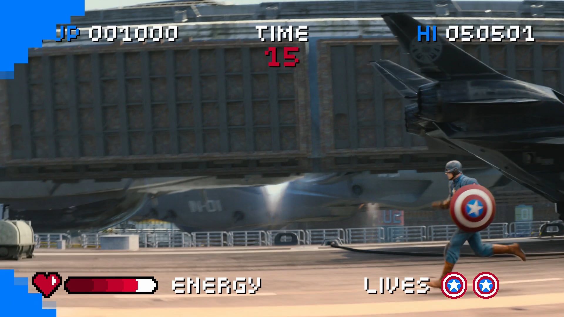 CAPTAIN AMERCIA_WINTER SOLDIER - RETRO VIDEOGAME