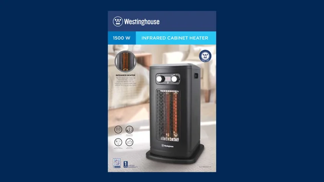 Westinghouse Infrared Cabinet Heater WSHI8115BPLM1 - Westinghouse Homeware