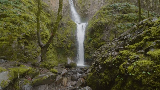 Amazing Power of Water. Oregon Waterfalls.