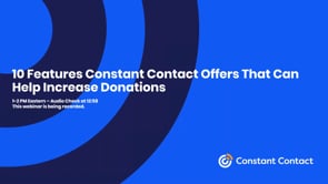 10 Features Constant Contact Offers That Can Help Increase Donations