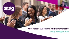 Friday 21 August 2020 - What makes CISOs buy and what turns them off?