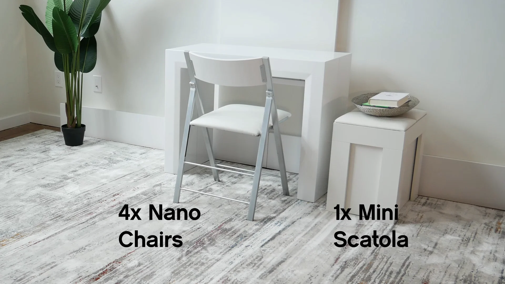 Bench and Chair Bundle: 4x Nano + 1x Scatola M – Expand Furniture