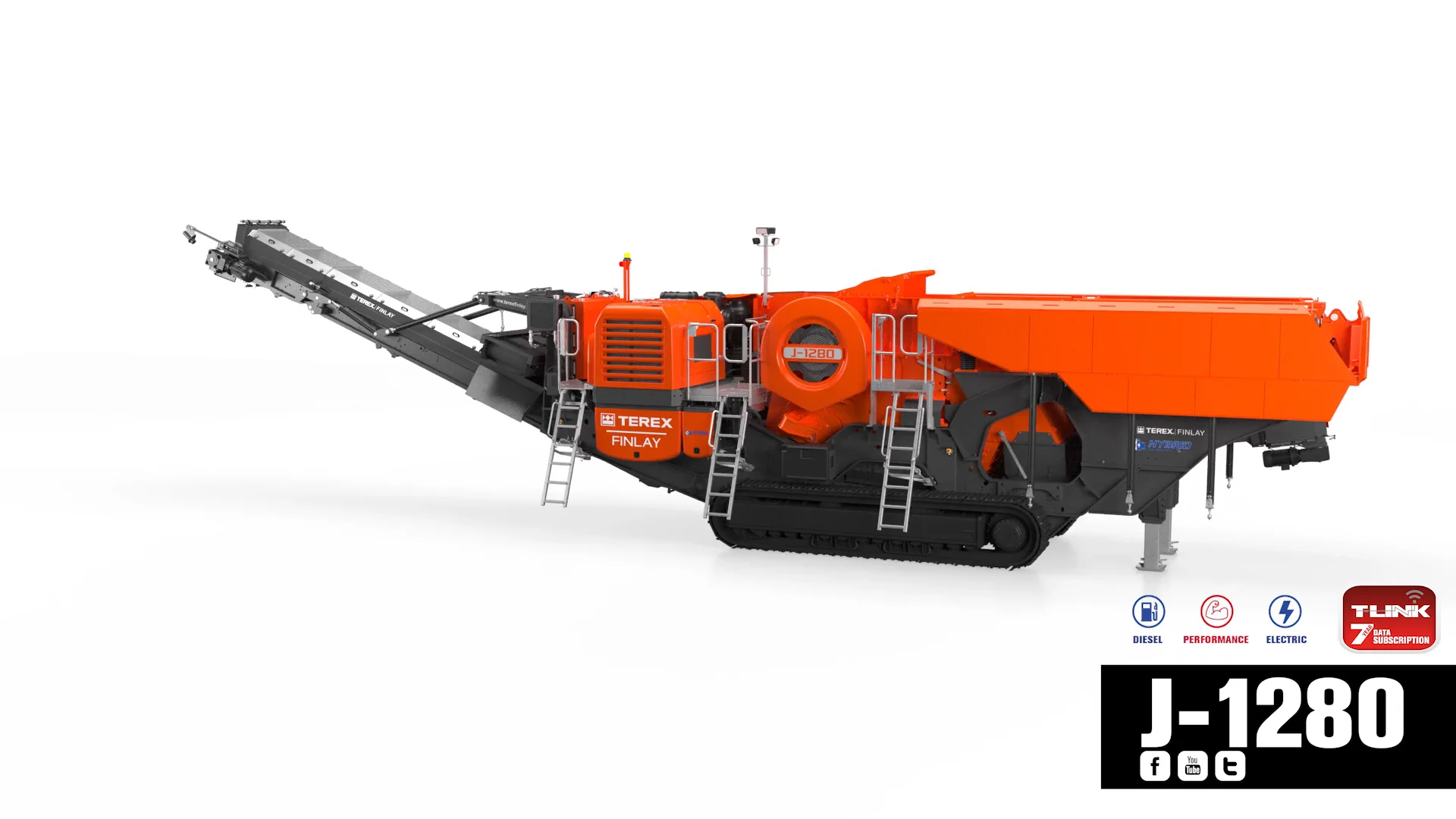 Terex Finlay J-1280 | Mobile Hybrid Jaw Crusher | Portable