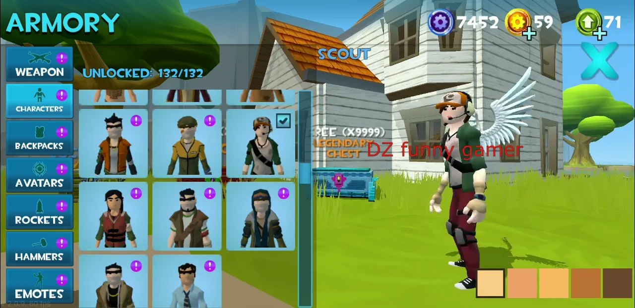 hack everything in new version of rocket royale v 2.0.9 by DZ funny gamer