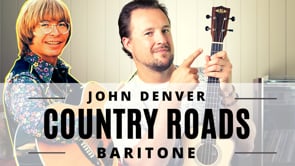 Take Me Home Country Roads | John Denver | Baritone Ukulele Tutorial