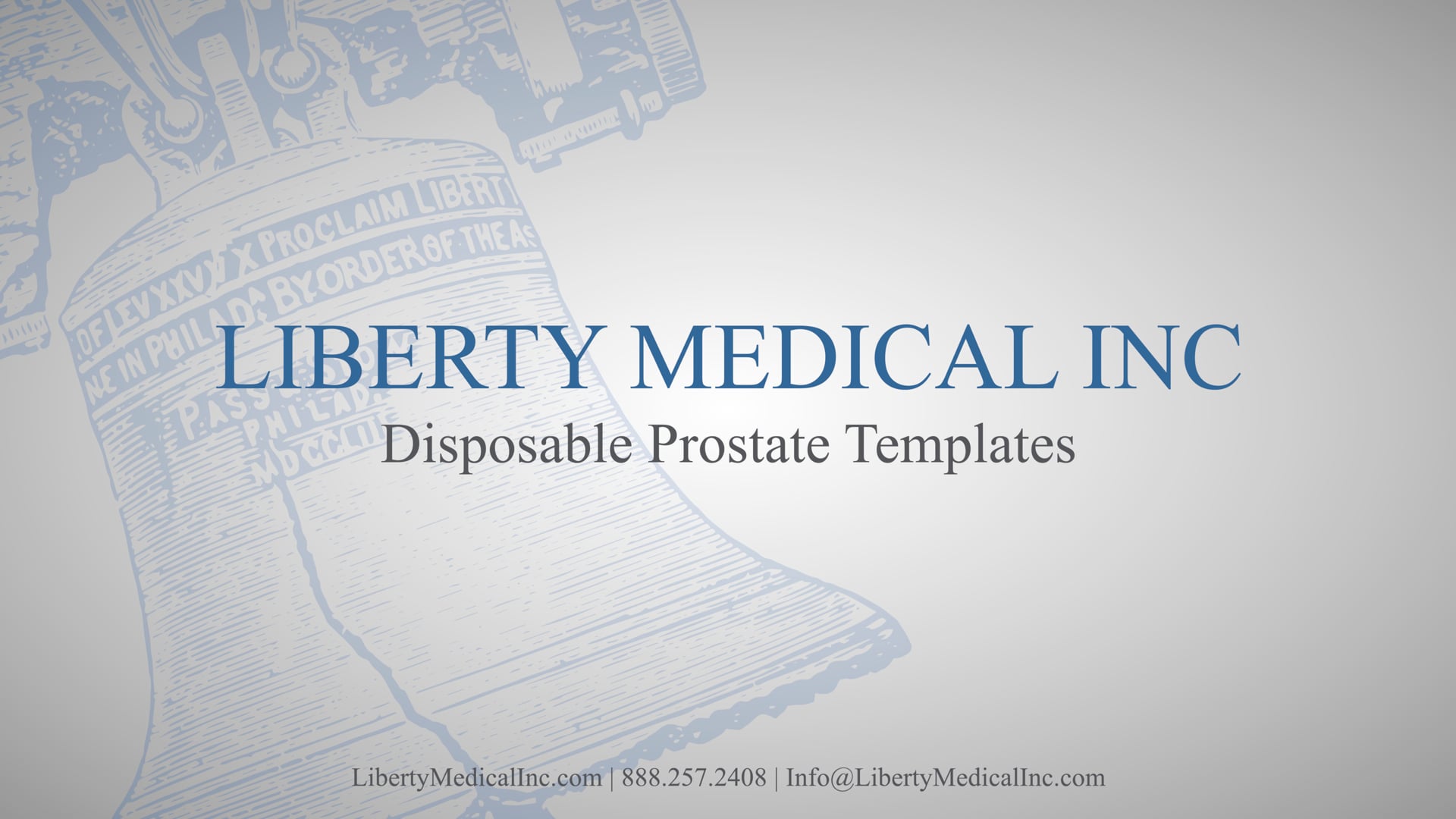 Liberty Medical // HDR Brachytherapy Prostate Templates