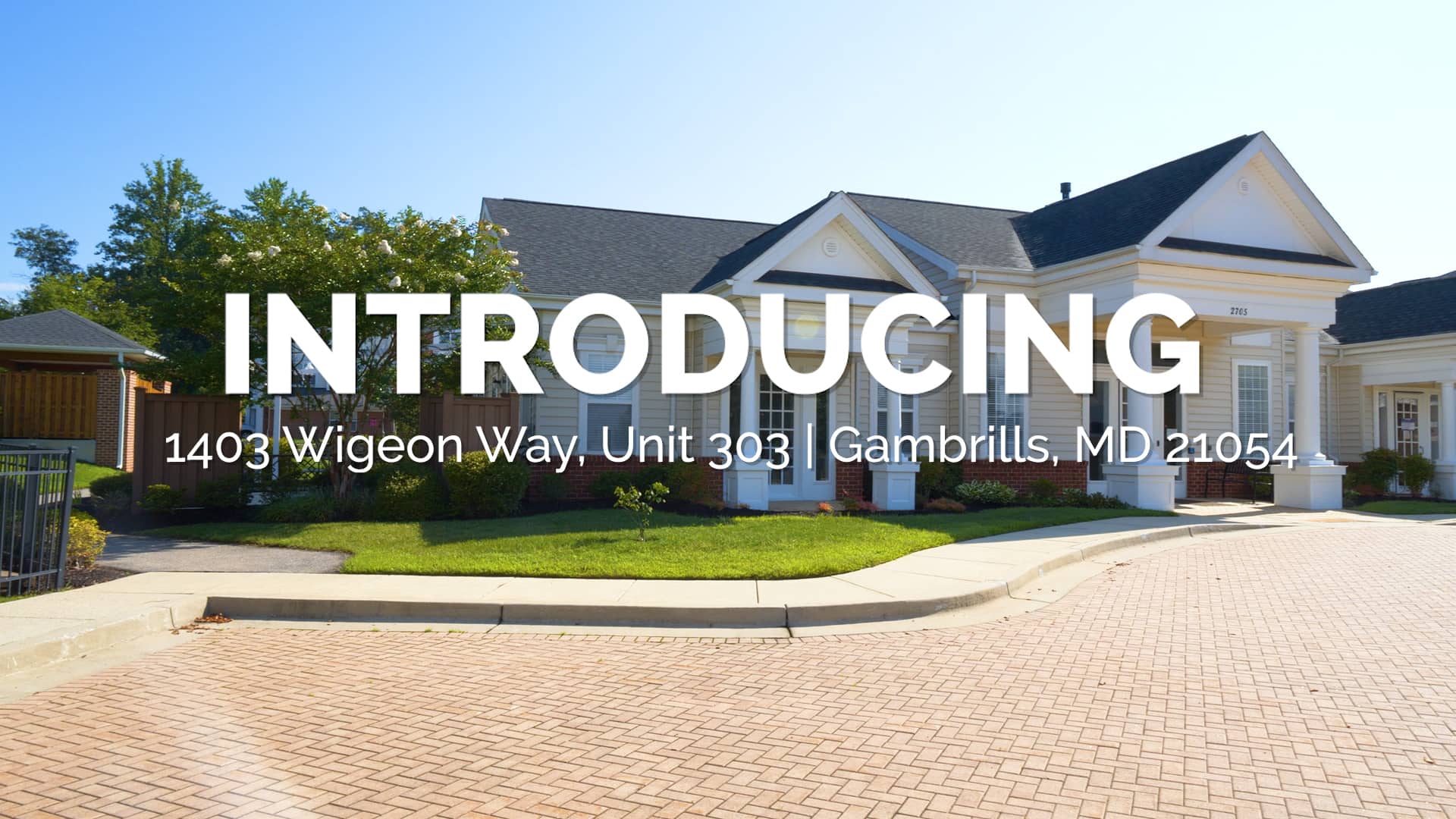 1403 Wigeon Way, Unit 303 Gambrills BRANDED on Vimeo