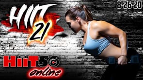 Hiit 21 | Massive Calorie Blast | with Pam | 8/26/20