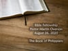 Bible Fellowship - Aug 26, 2020