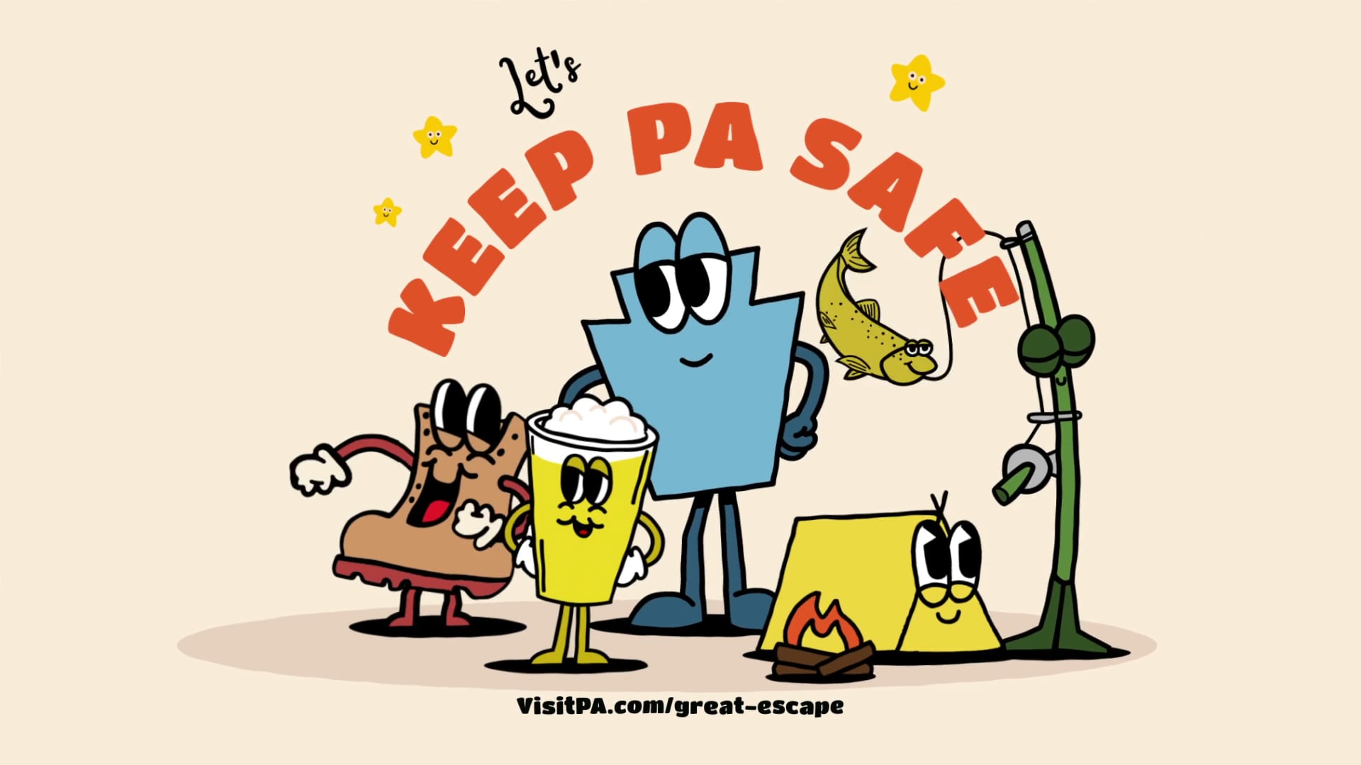 PA Tourism - Keep PA Safe Animated Commercial