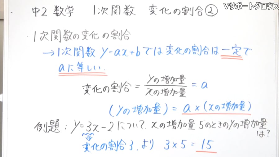 中学２年生 数学 １次関数 変化の割合 On Vimeo