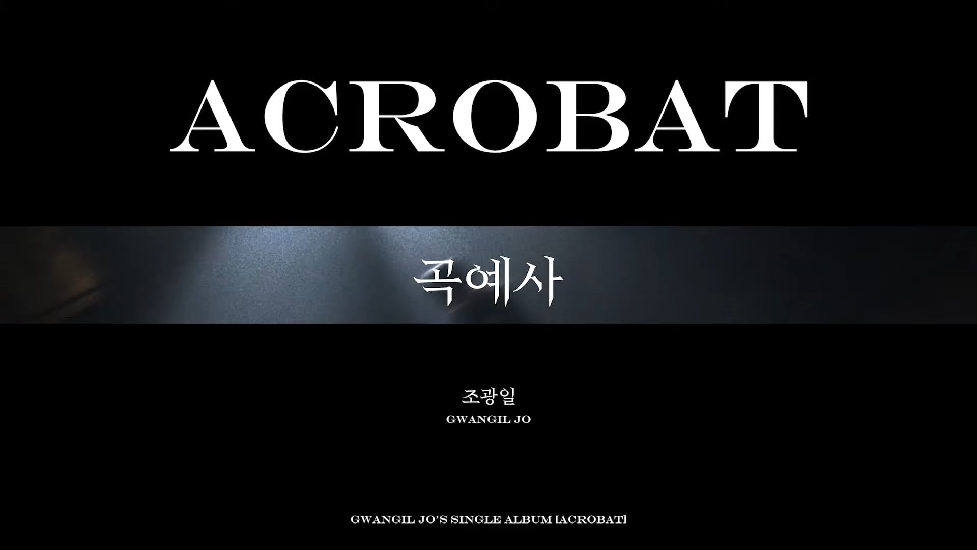 [Special Clip] Gwangil Jo(조광일) - Acrobat(곡예사) (Live ver.)
