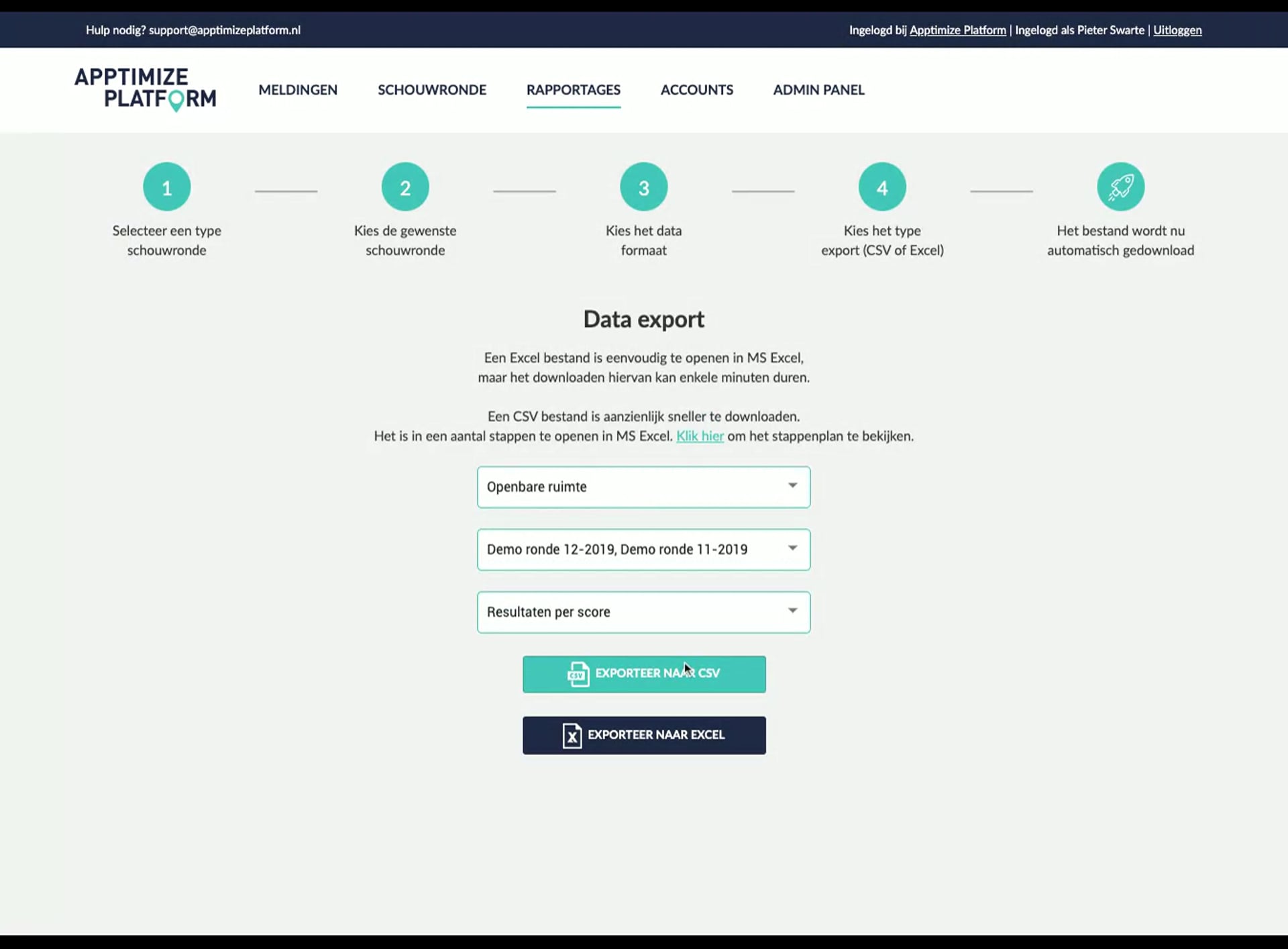 Data Export on Vimeo