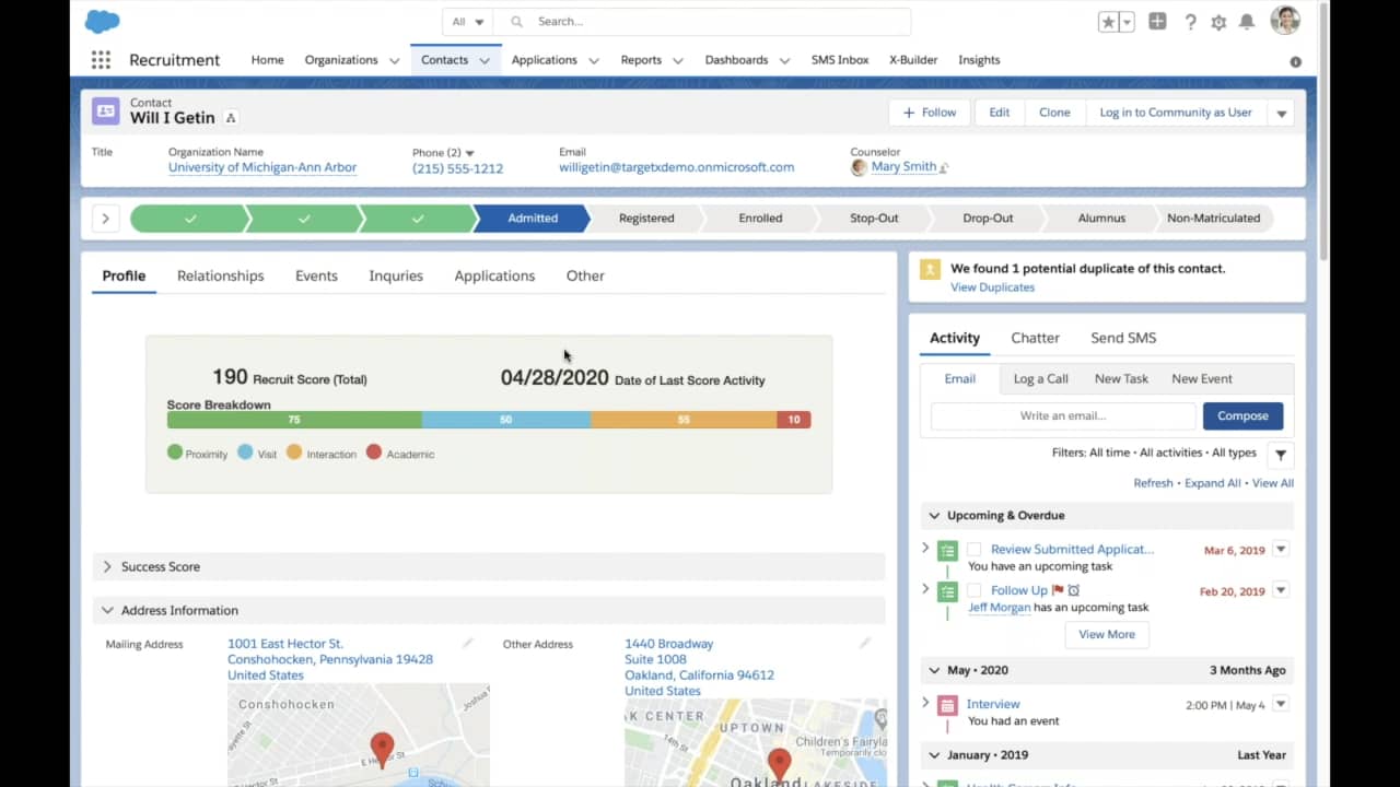 TargetX Community College Suite Demo on Vimeo