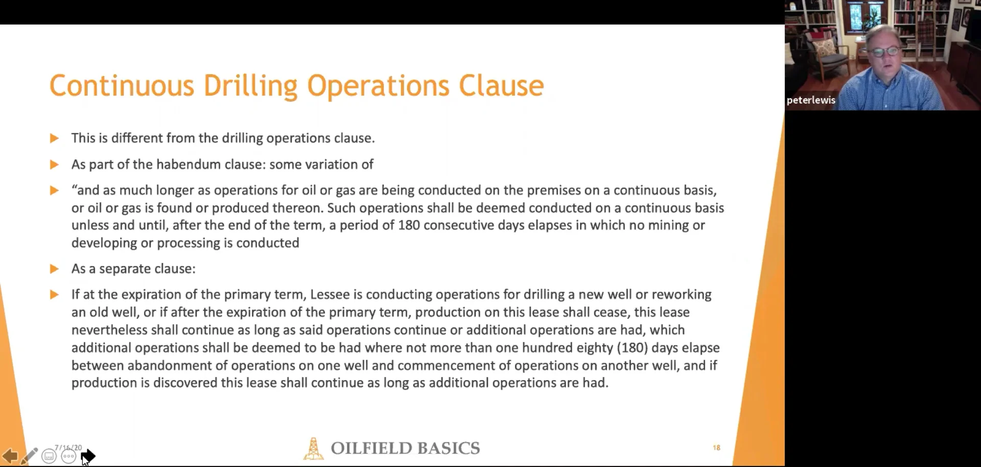 1.9 Drilling Operations Clause & Continuous Drilling Operations Clause ...