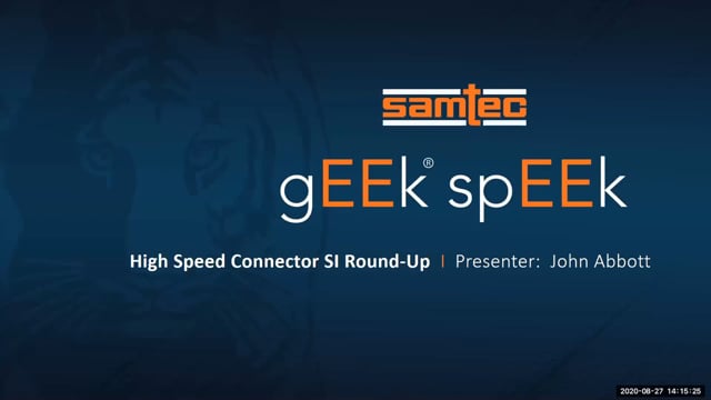 Webinar: High-Speed Connector SI Roundup