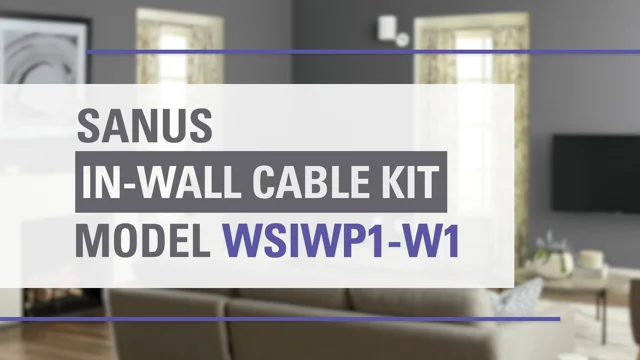 Sanus WSIWPSB1 Ultimate In-Wall Cable Management Kit for Mounted