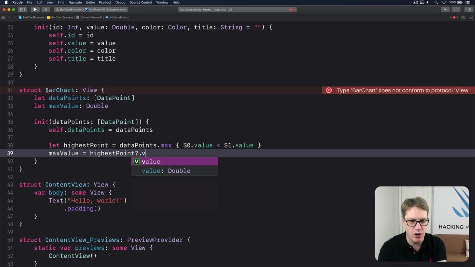Rendering a bar chart