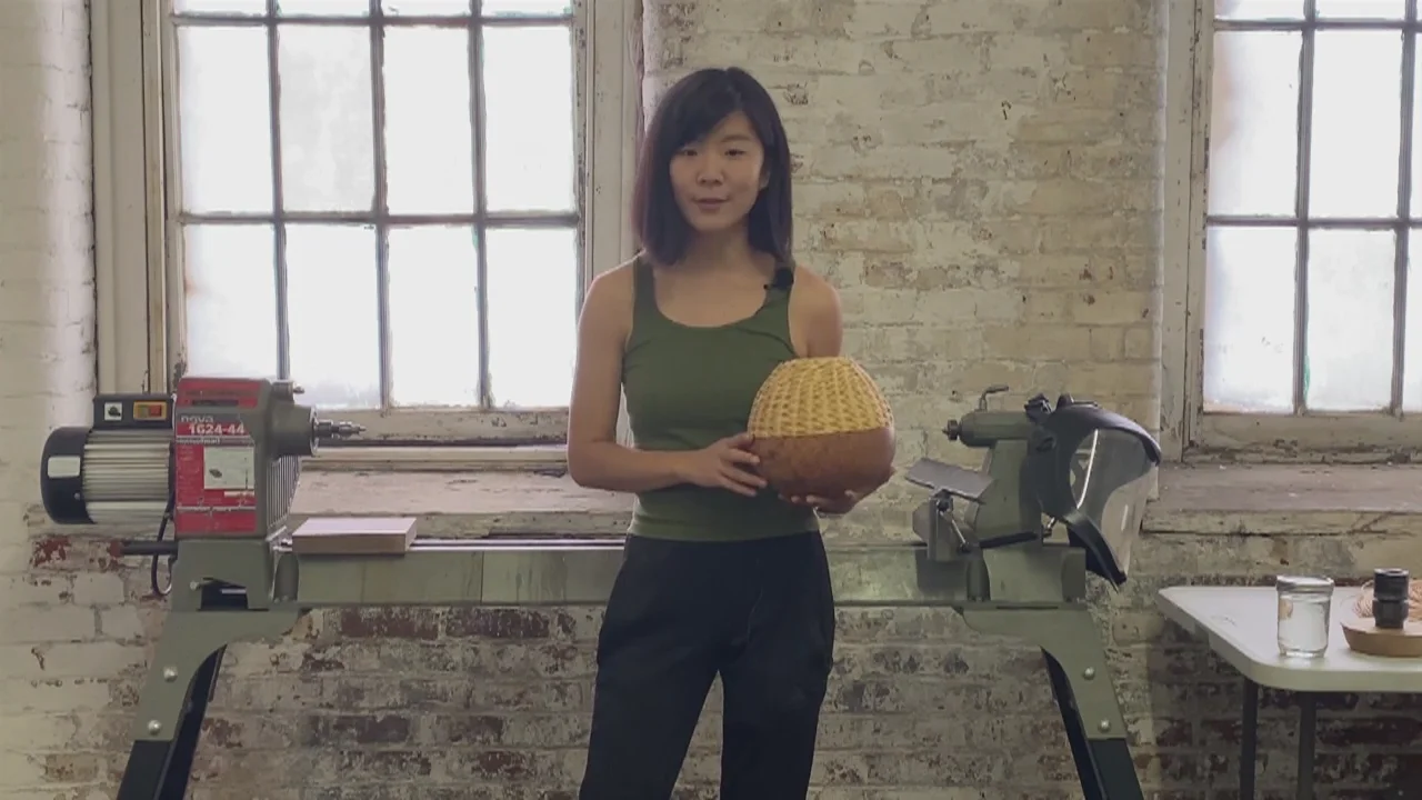 Round Basket Weaving Kit by Janine Wang
